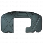 แผ่นกันความร้อน รุ่นเว้าเทอโบว์ 1 ชิ้น สีดำ สำหรับ Toyota Hilux Vigo Champ MK7 Turbo ปี 2012-2015